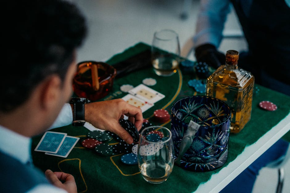 Two Men Gambling